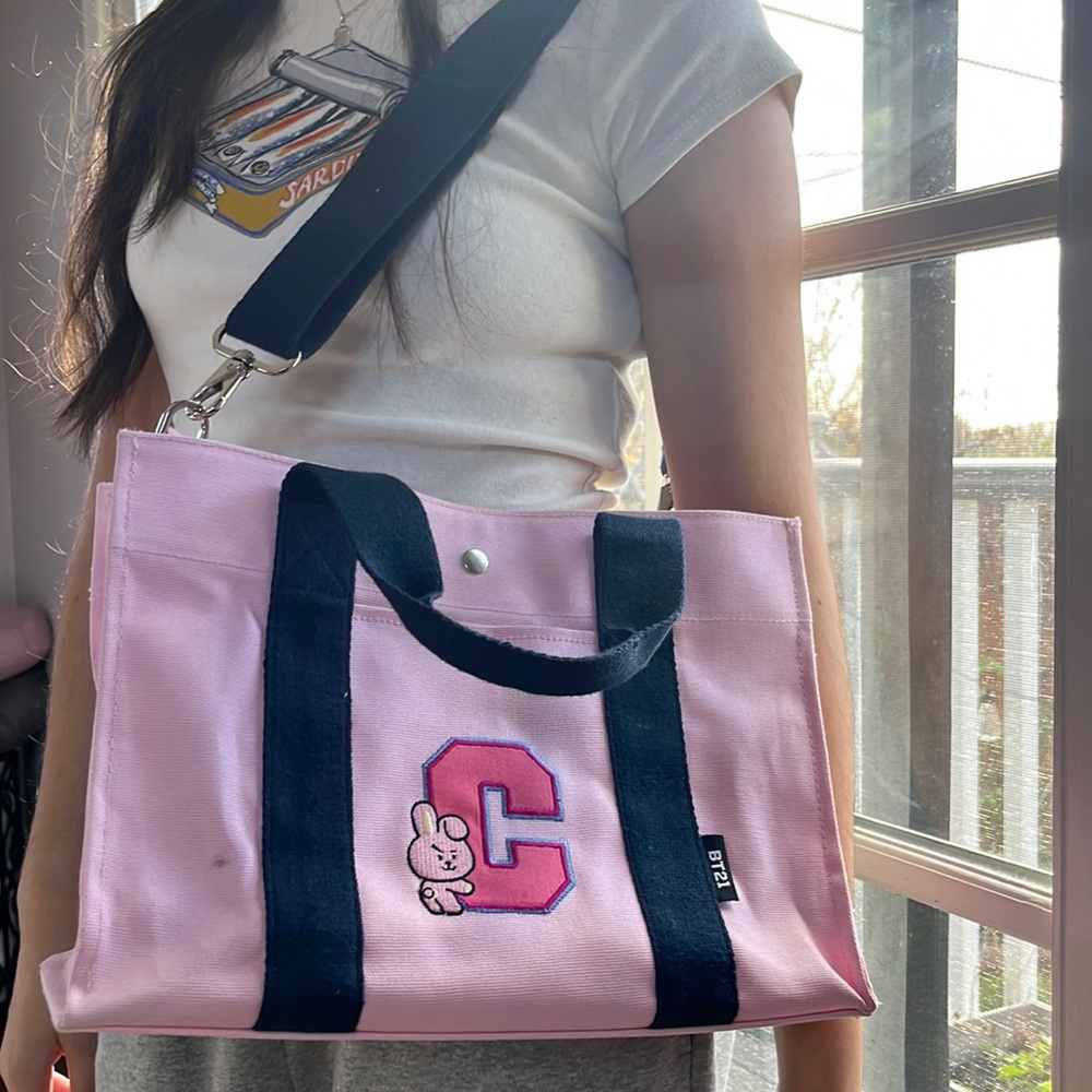 Cooky BT21 preppy canvas tote💜